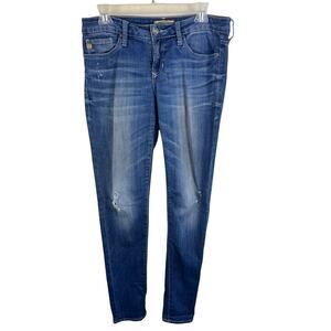 Dear John American Standard Tailor Made Medium Wash Mid Rise Skinny Jeans Sz 29